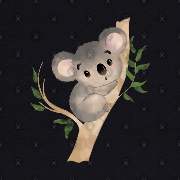 Kawaii cute Koala bear australian animal by Collagedream